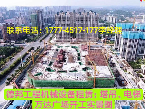 萬達(dá)廣場(chǎng)、岳麓青城一二三期   租賃塔吊、電梯實(shí)情